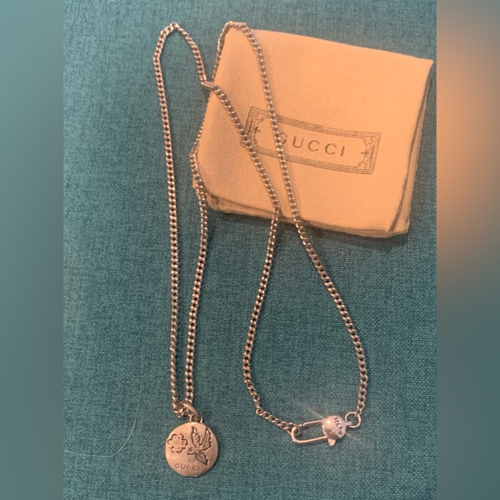 Gucci necklace. Blind for love. Silver. - Picture 4 of 4